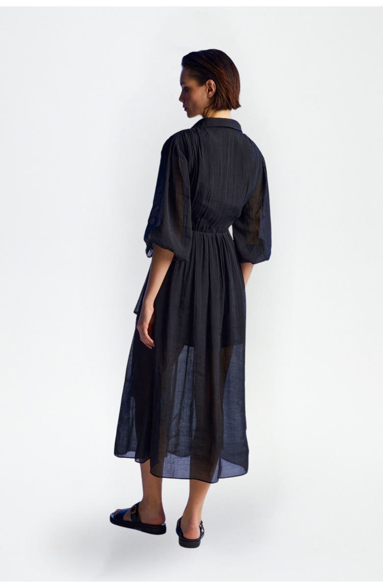 Nocturne Balloon Sleeves Dress, Alternate, color, 