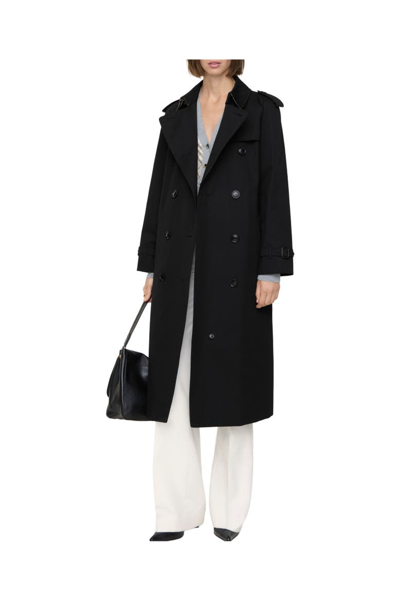 Burberry Long Tropical Gabardine Waterloo Trench Coat (Women