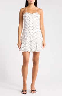 Madden Girl Polka Dot Halter Neck Minidress