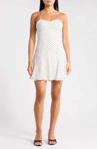 Madden Girl Polka Dot Halter Neck Minidress