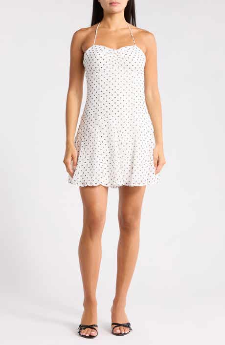 Madden Girl Polka Dot Halter Neck Minidress
