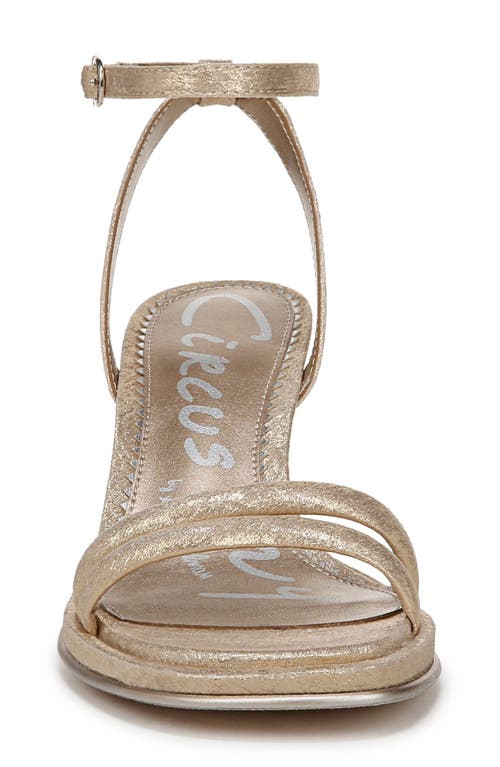 Circus Ny By Sam Edelman Holly Ankle Strap Sandal In Gold