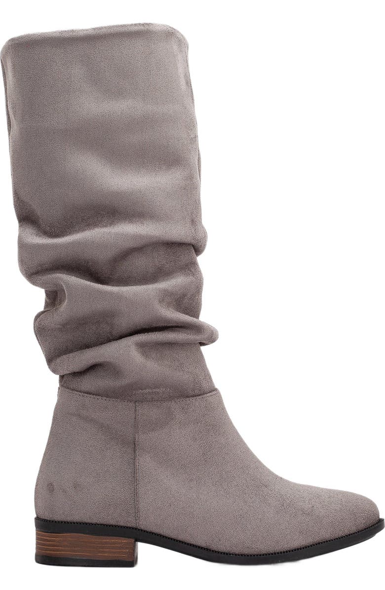Forever & Always Shoes Maribel Knee High Slouch Boots, Main, color, Grey