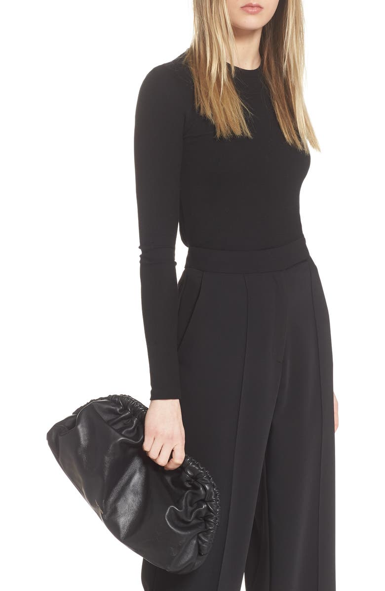 Mansur Gavriel Cloud Lambskin Clutch, Alternate, color,