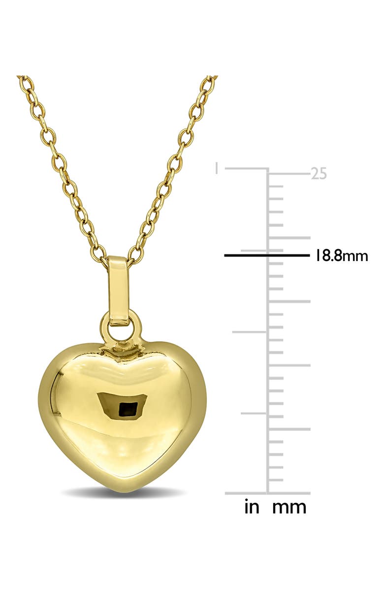 DELMAR Puffed Heart Pendant Necklace, Alternate, color, 