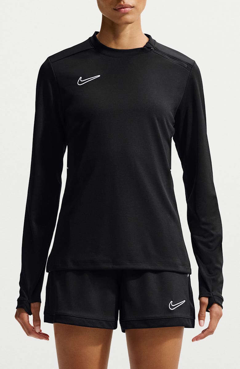 Nike Academy Dri-FIT Top, Main, color, 010 010 Black/Black/White/White