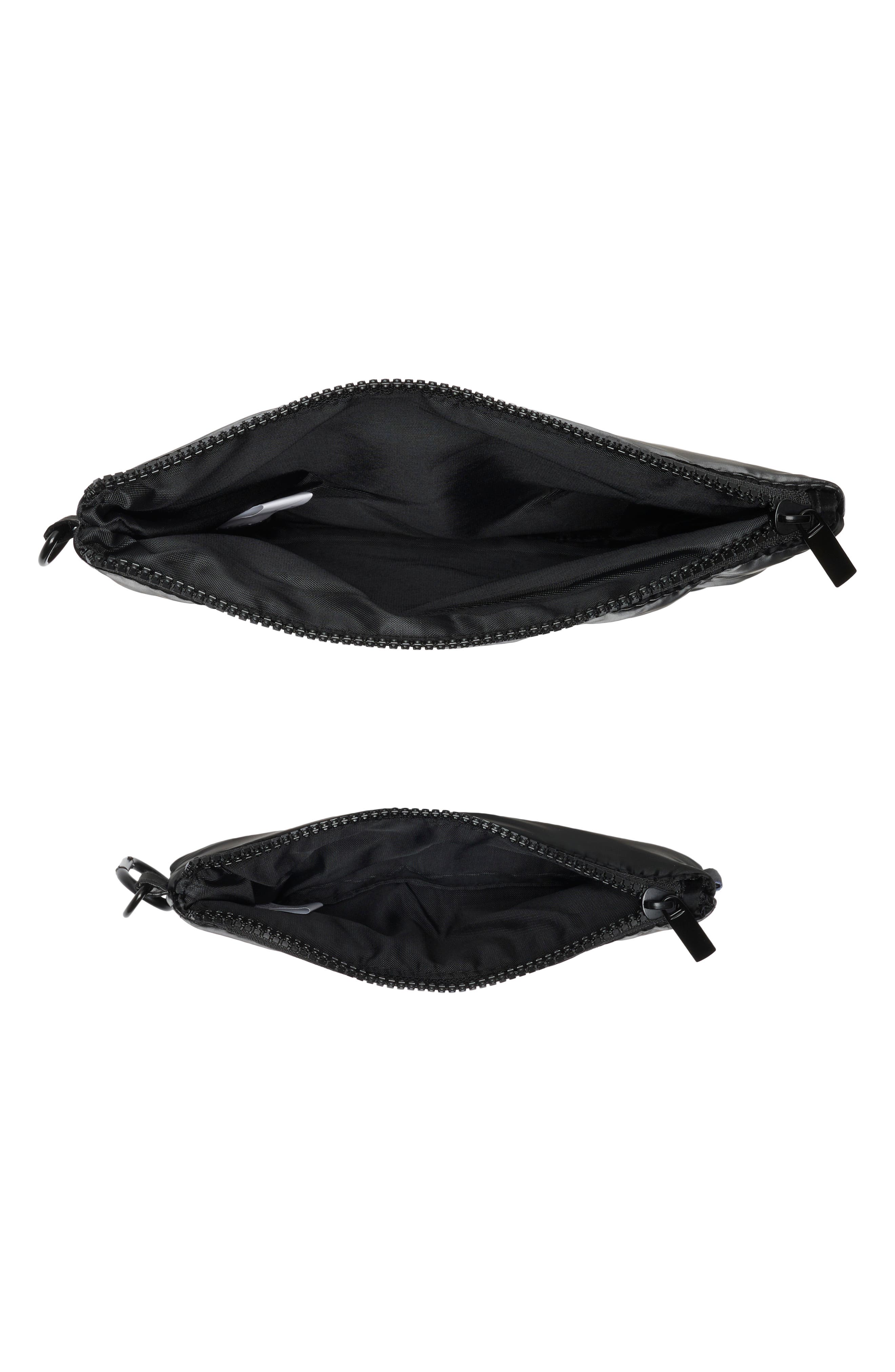 Linea Set of 2 Assorted Pouches, Alternate, color, BLACK