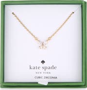 Kate Spade New York cubic zirconia mini butterfly pendant necklace