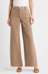 Wit & Wisdom Whitney Skyrise Flat Front Wide Leg Pants