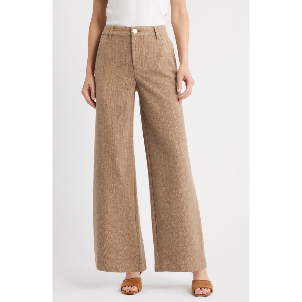 Wit & Wisdom Whitney Skyrise Wide Leg Pants In Brown