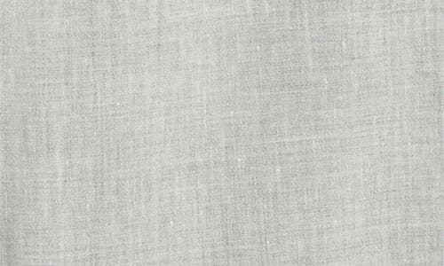 Nordstrom Flat Front Linen Blend Chinos In Grey Ultimate- White