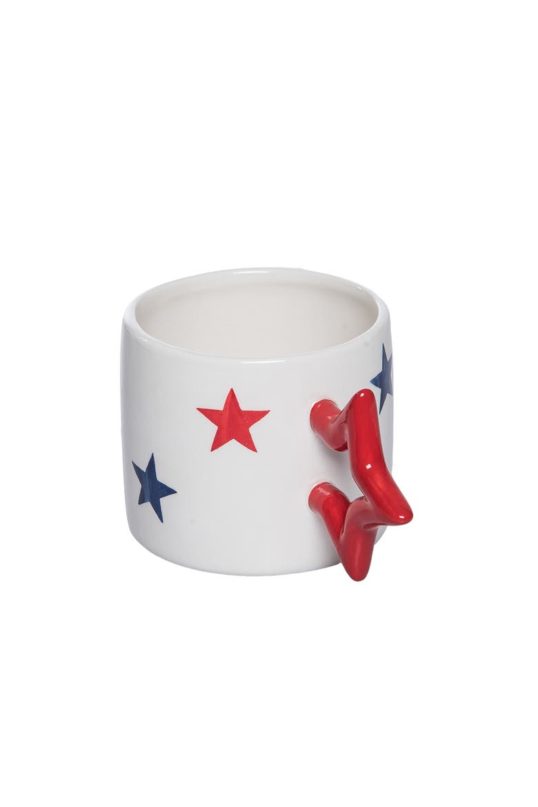 Ceramic Star Mug Multicolored for Patriotic Serving and Entertaining, Alternate, color, Multicolored