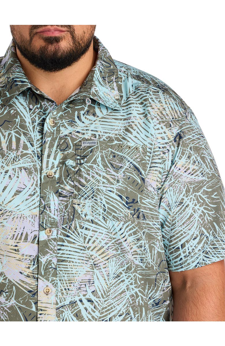 Columbia Big & Tall PFG Super Slack Tide Camp Shirt, Alternate, color, Cypress