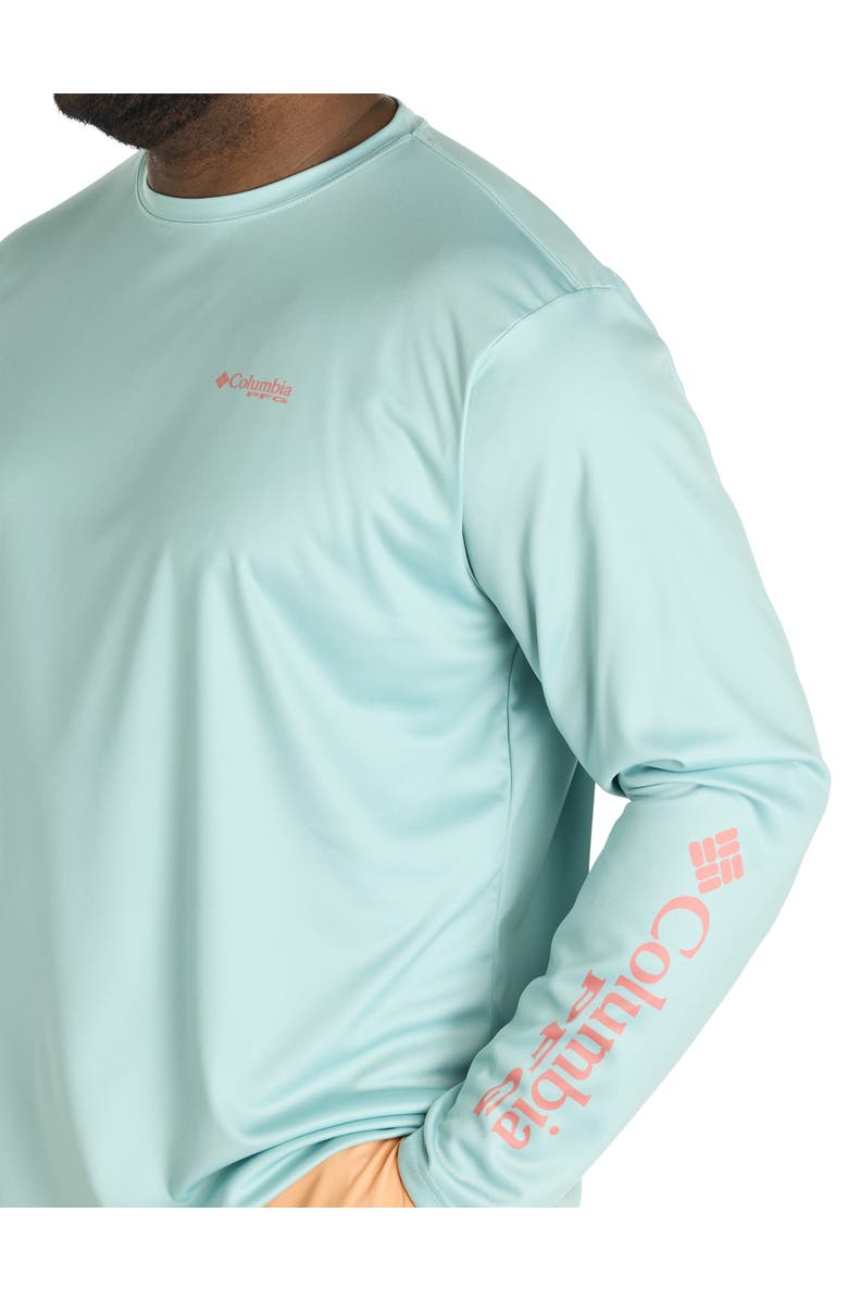 Columbia Big & Tall PFG Terminal Tackle Fish Shine Long-Sleeve T-Shirt, Alternate, color, Spray