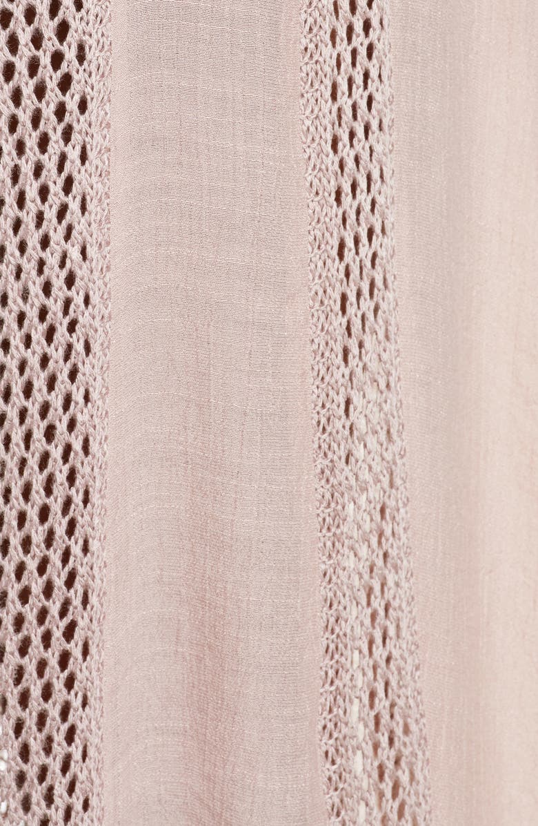 Elan Crochet Panel Swim Cover-Up, Alternate, color,