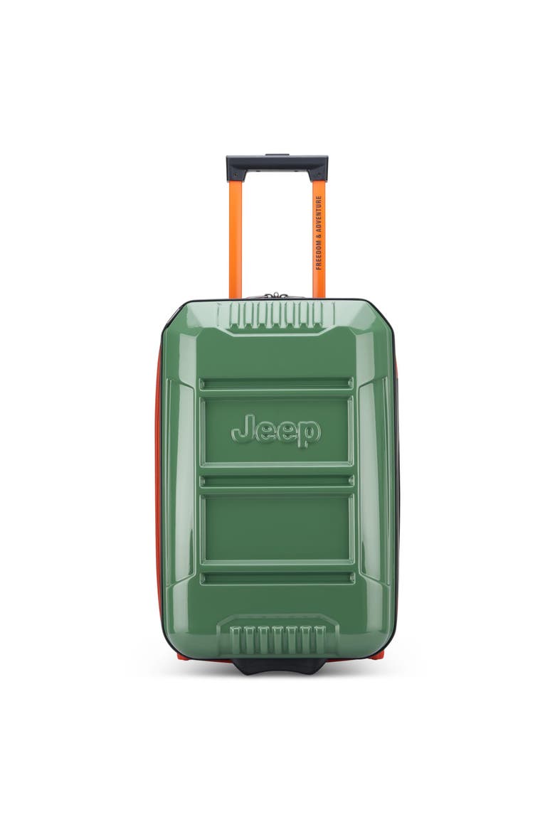 Jh003b 21" Carry On Hardside Expandable Luggage With Two Wheels, Main, color, Elm Green