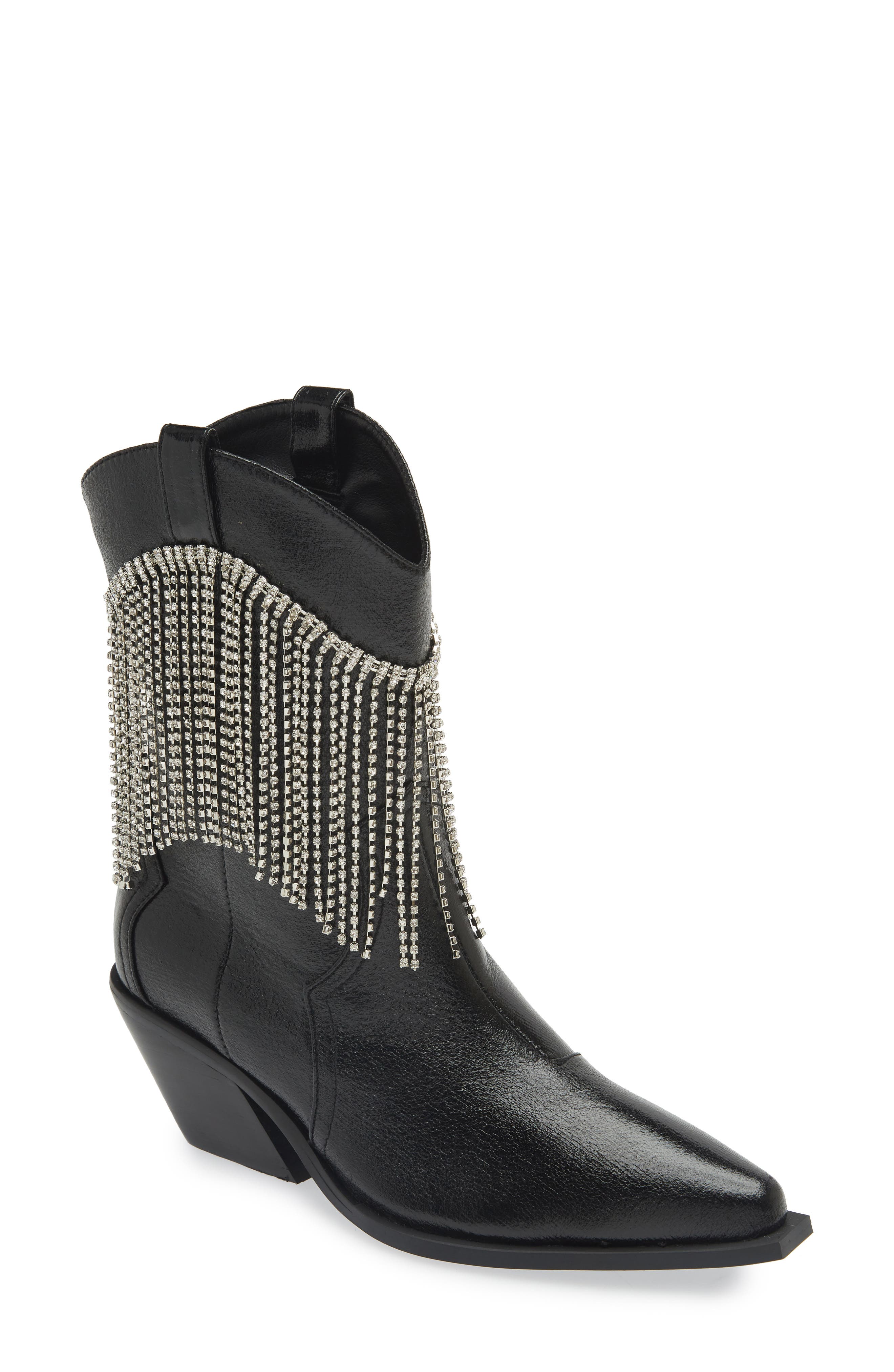 Billini Elton Rhinestone Fringe Western Boot (Women) | Nordstromrack