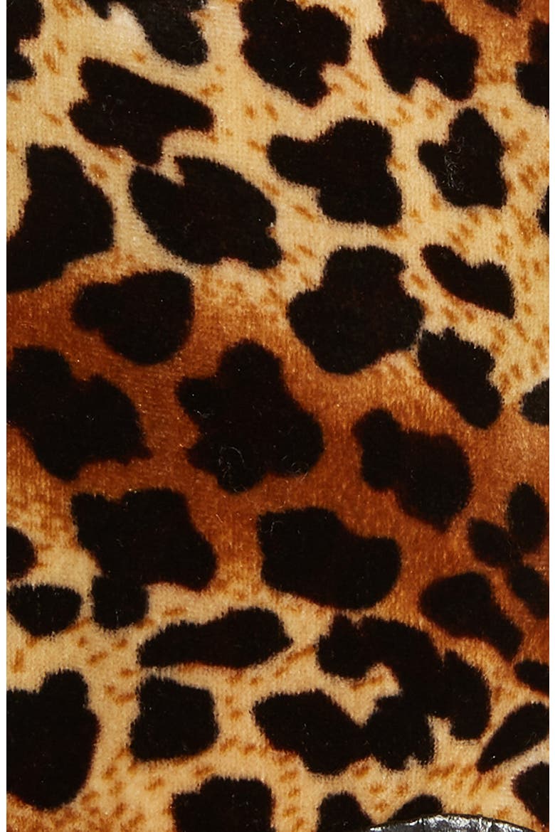 Leopard Print Velvet Gloves, Alternate, color, BROWN MULTI