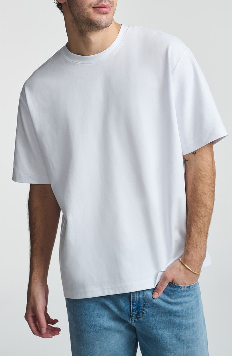 Mavi Jeans Relaxed Fit Cotton T-Shirt, Main, color, White