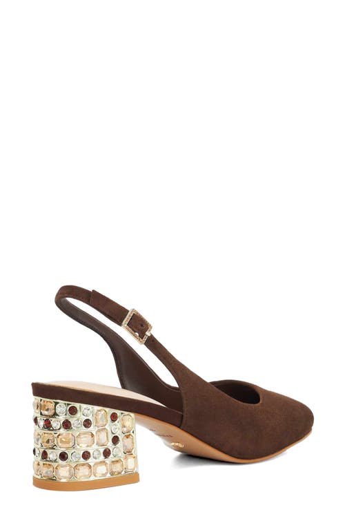 Dune London Catharine Slingback Pump In Brown
