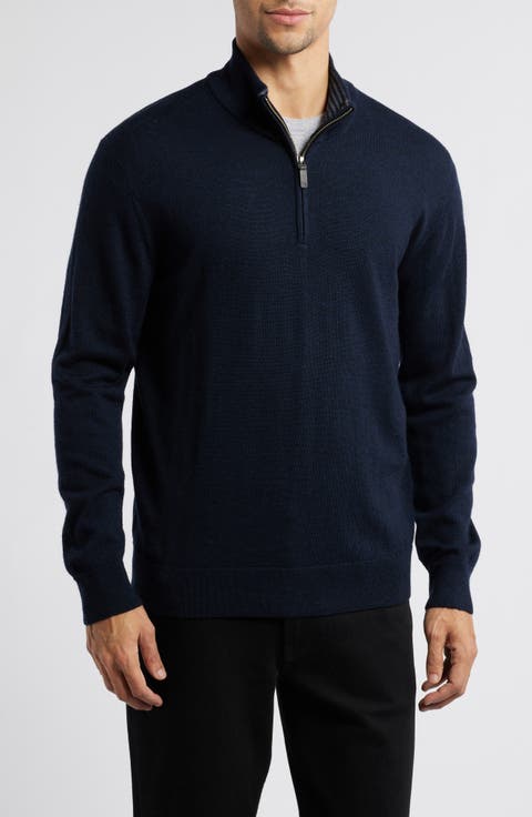 Belguardo Wool Quarter Zip Sweater