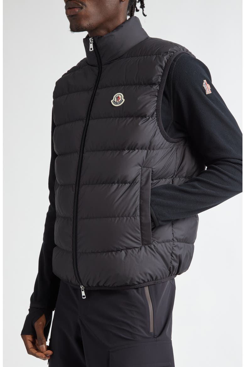 Contrin Down Puffer Vest, Alternate, color, BLACK
