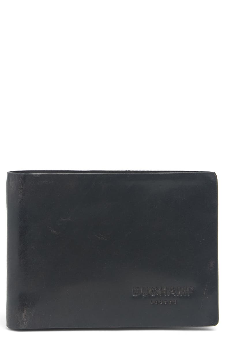 Duchamp Slim Leather Bifold Wallet, Main, color, 