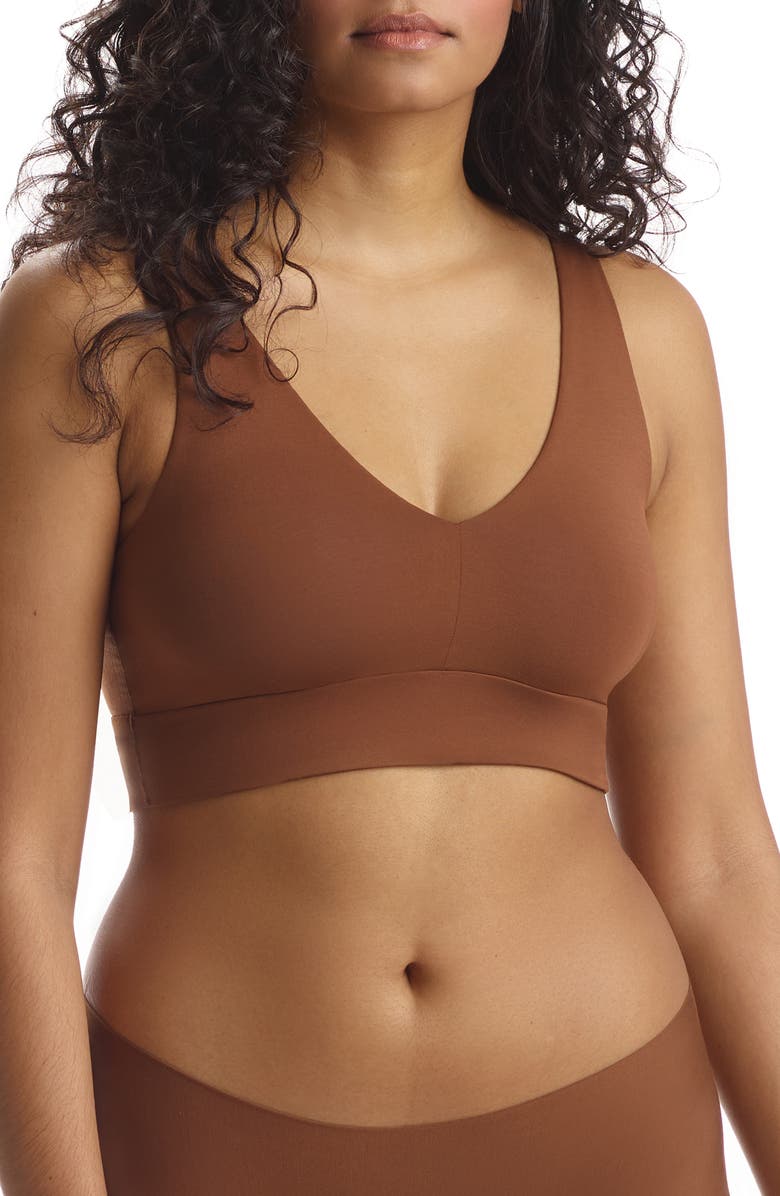 Commando Butter Comfy Bralette, Main, color, Cinnamon