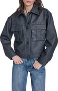 Levi's Faux Leather Shirt Jacket