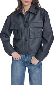 Levi's Faux Leather Shirt Jacket