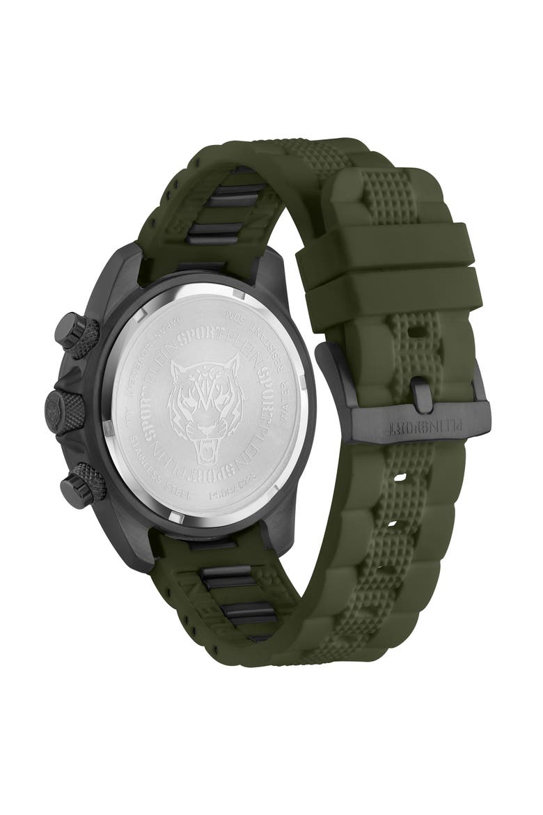 Hurricane Chrono Watch Men, Alternate, color, black/green