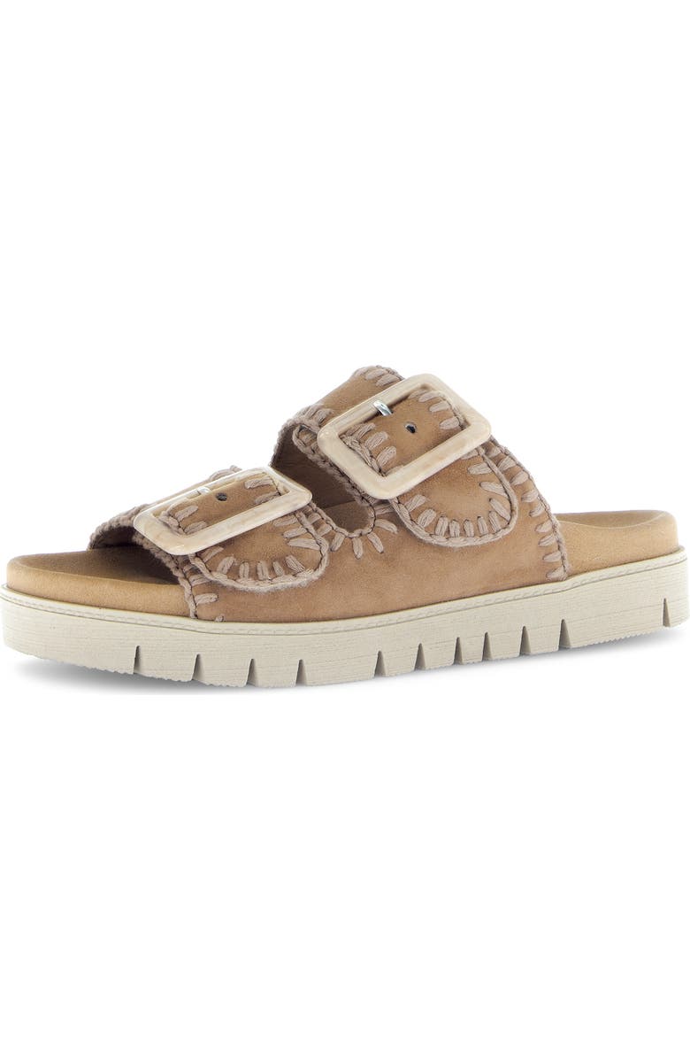 Gabor Buckle Strap Sandal, Main, color, Sattel