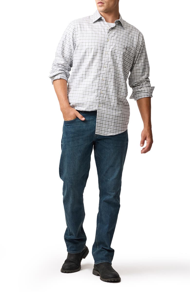 Rodd & Gunn Gebbies Valley Gingham Button-Up Cotton & Linen Shirt, Alternate, color, 