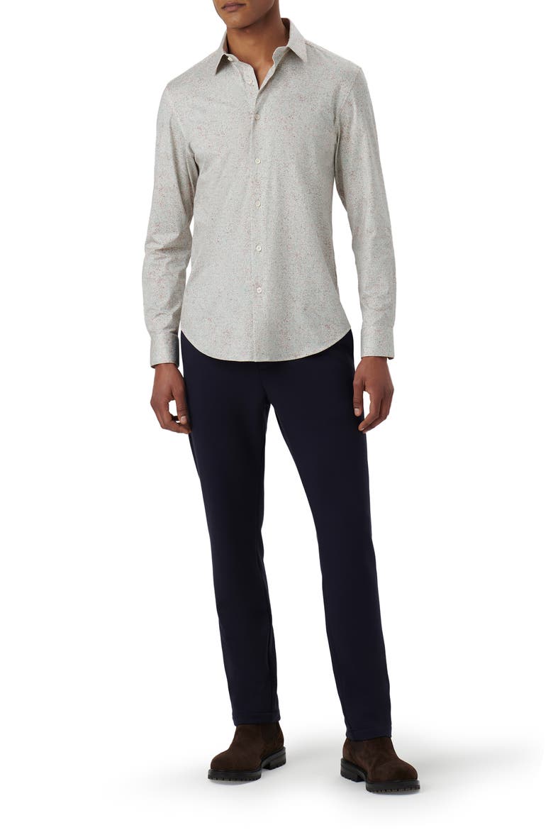 James OoohCotton® Marble Print Button-Up Shirt, Alternate, color, BEIGE SALMON