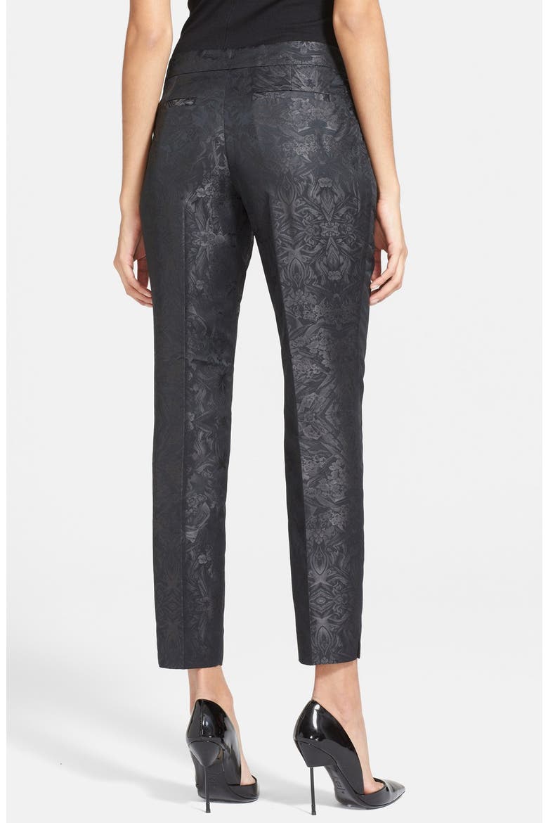 'Yeratt' Jacquard Suit Trousers, Alternate, color, BLACK
