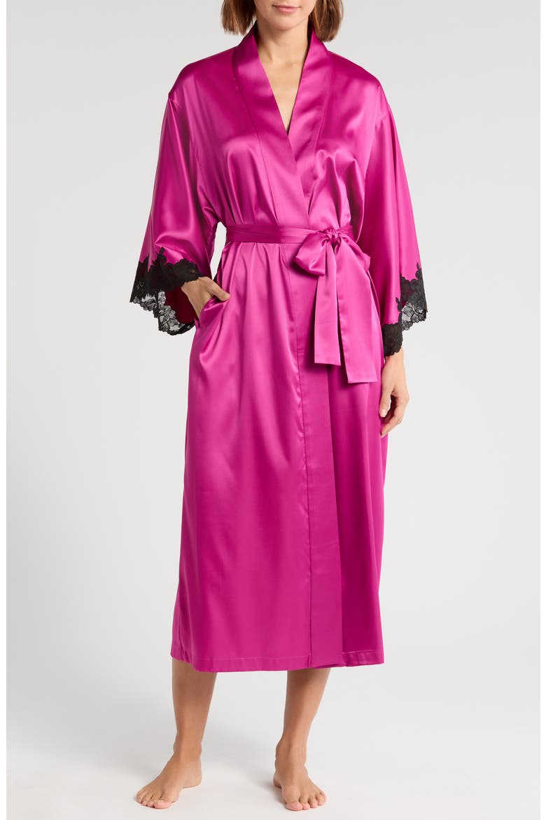 Peony Glamour Robe, Main, color, WILD FUCHSIA