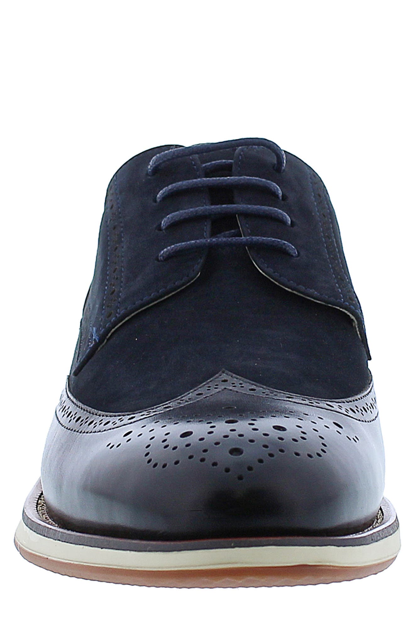 Zanzara Averett Wingtip Blucher, Alternate, color, Black