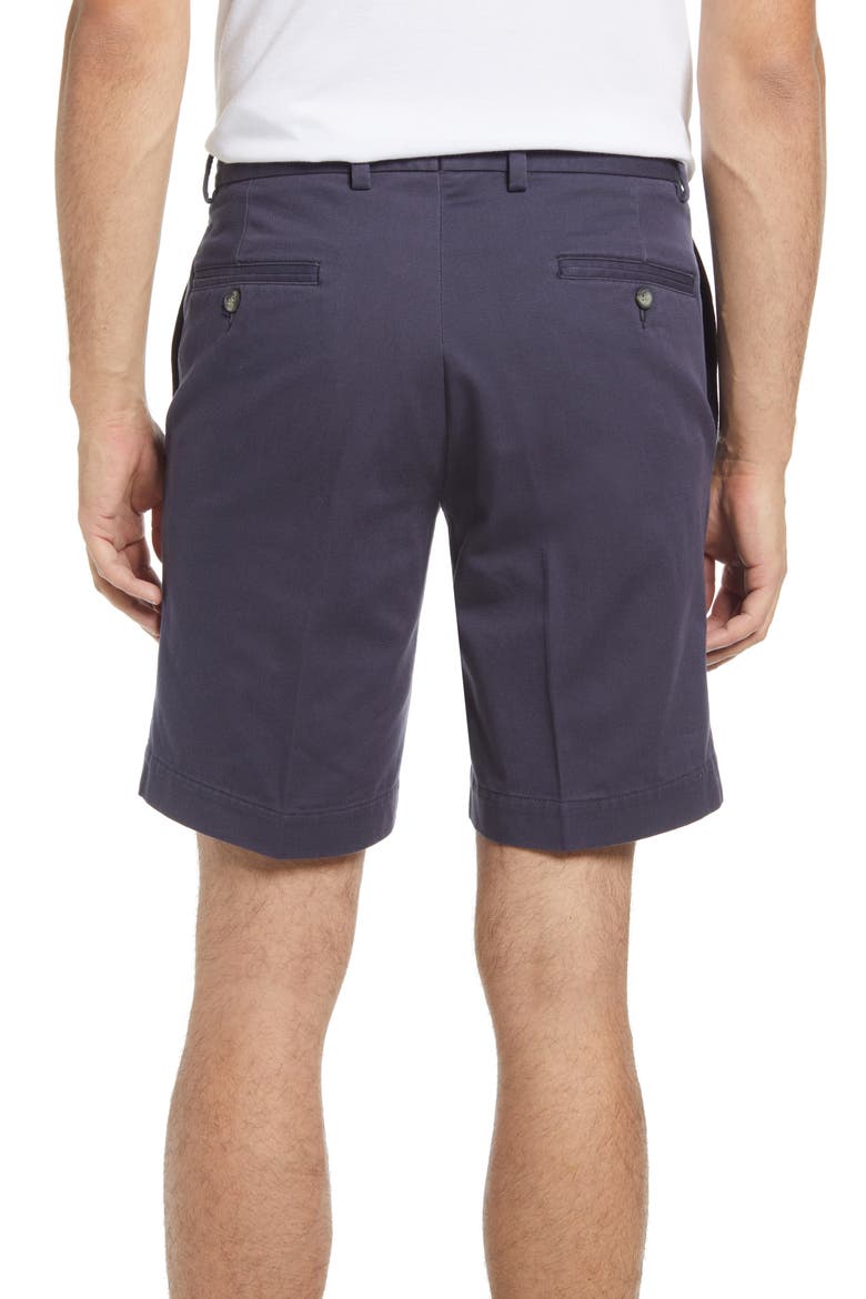 Charleston Khakis Flat Front Chino Shorts, Alternate, color, NAVY
