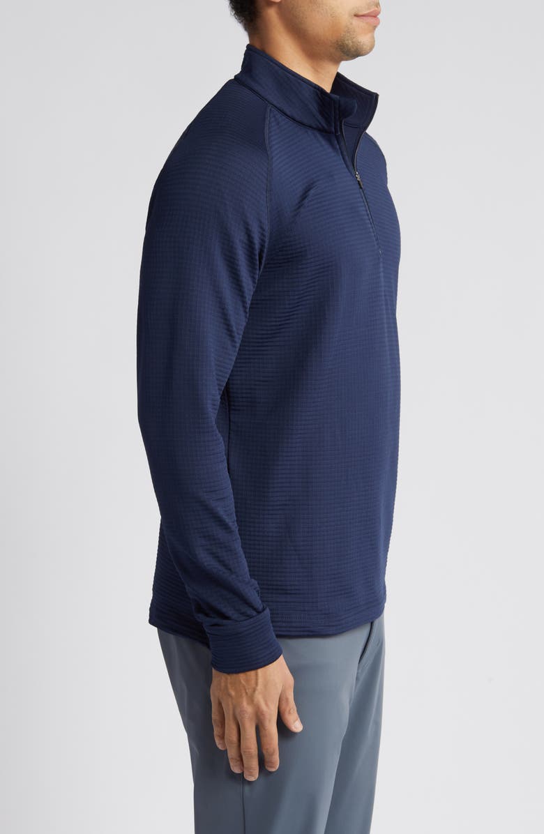 Swannies Lukas Quarter Zip Waffle Golf Pullover, Alternate, color, Navy