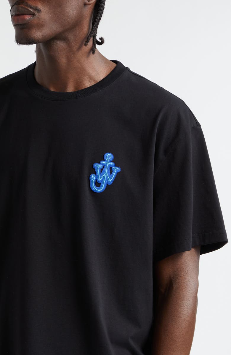 JW Anderson Anchor Logo Patch Cotton T-Shirt, Alternate, color, 