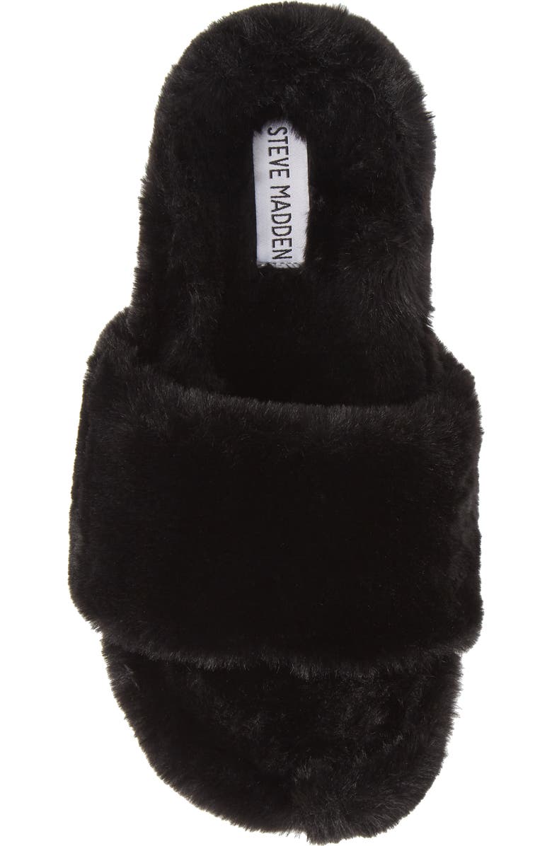 Steve Madden Fabfuzz Faux Fur Platform Slipper, Alternate, color,