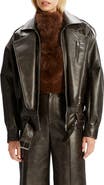 Bardot Kavi Oversize Faux Leather Moto Jacket
