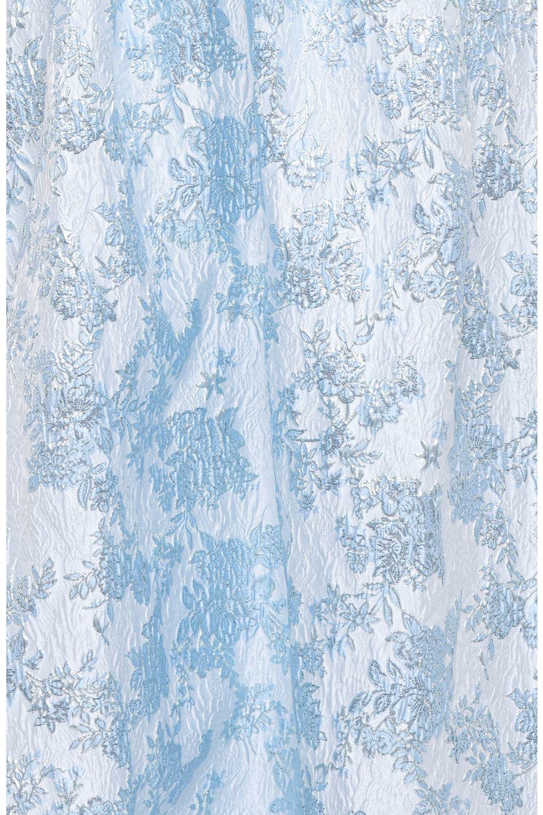 Marcelline Floral Brocade Cocktail Dress, Alternate, color, BLUE BROCADE
