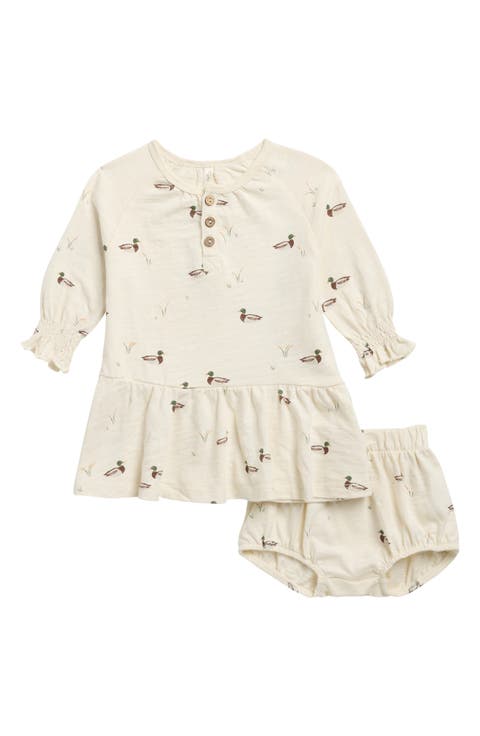 Kids' Ducks Swing Dress and Bloomers Set