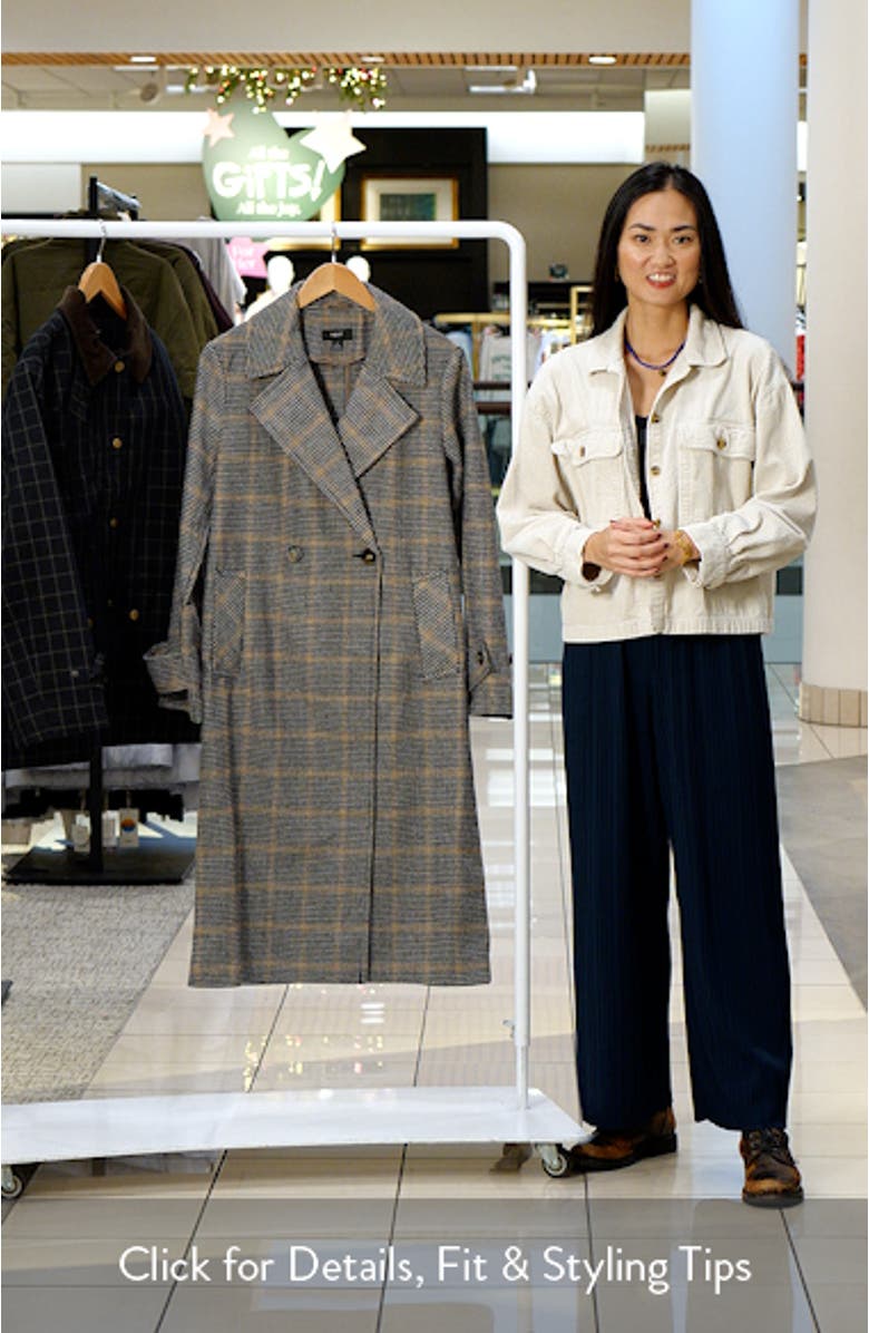 Windowpane Plaid Coat, sales video thumbnail