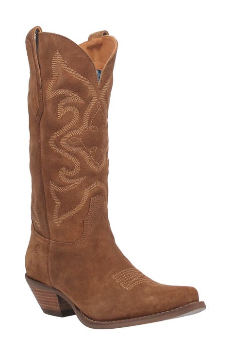 Ladies tan cowboy boots online