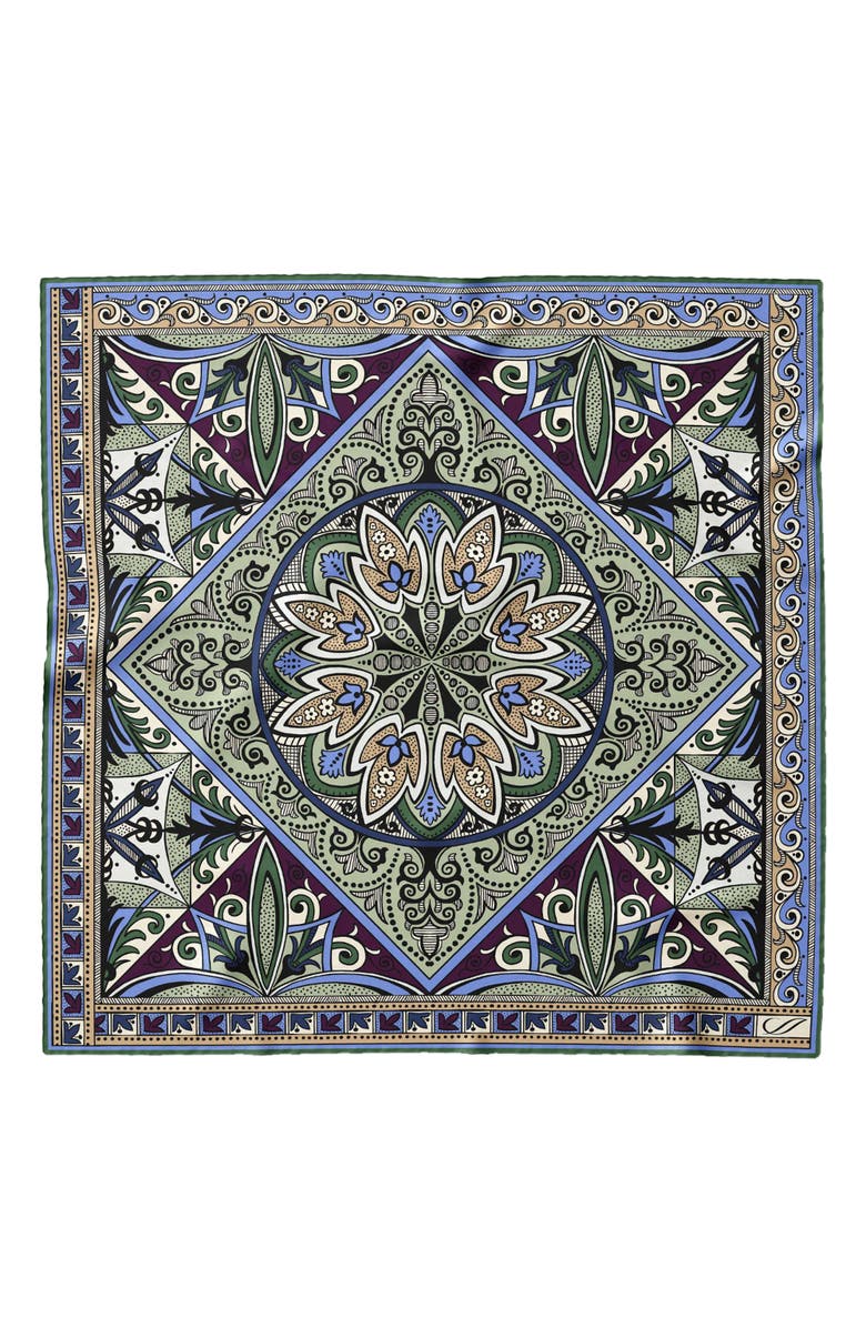 Elizabetta Capri - Hand Rolled Silk Neckerchief for Men, Main, color, 