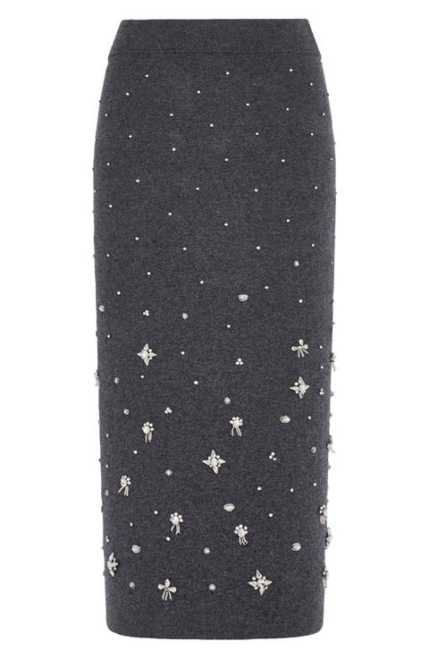 Iyla Embellished Midi Skirt