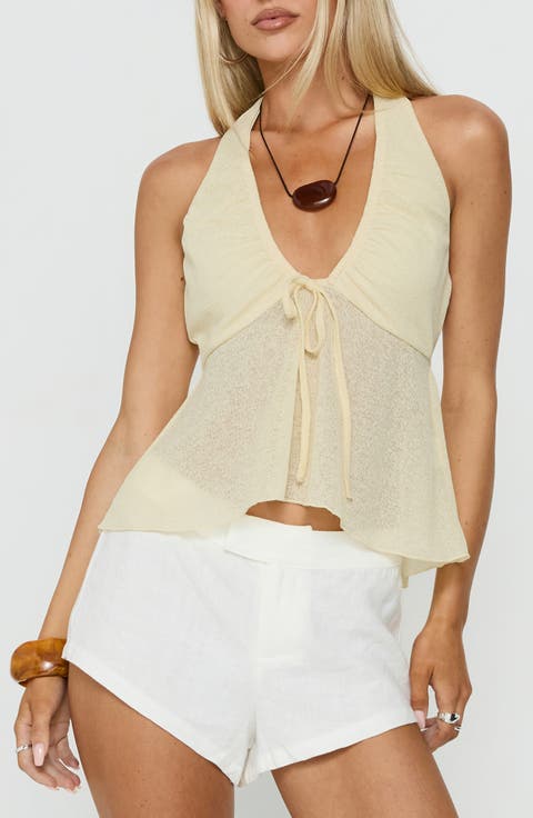 Billboards Floaty Halter Top