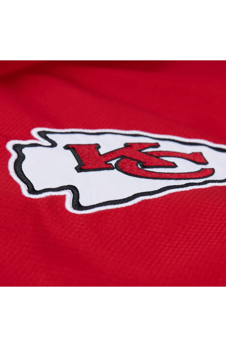 Mitchell & Ness Men's Mitchell & Ness Red/Black Kansas City Chiefs Tie Breaker Vintage Logo Lightweight Anorak Half-Zip Windbreaker, Alternate, color, Red